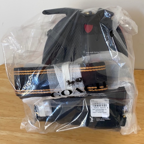 Coach Disney Mickey Mouse Keith Haring Backpack Authentic - Picture 12 of 13